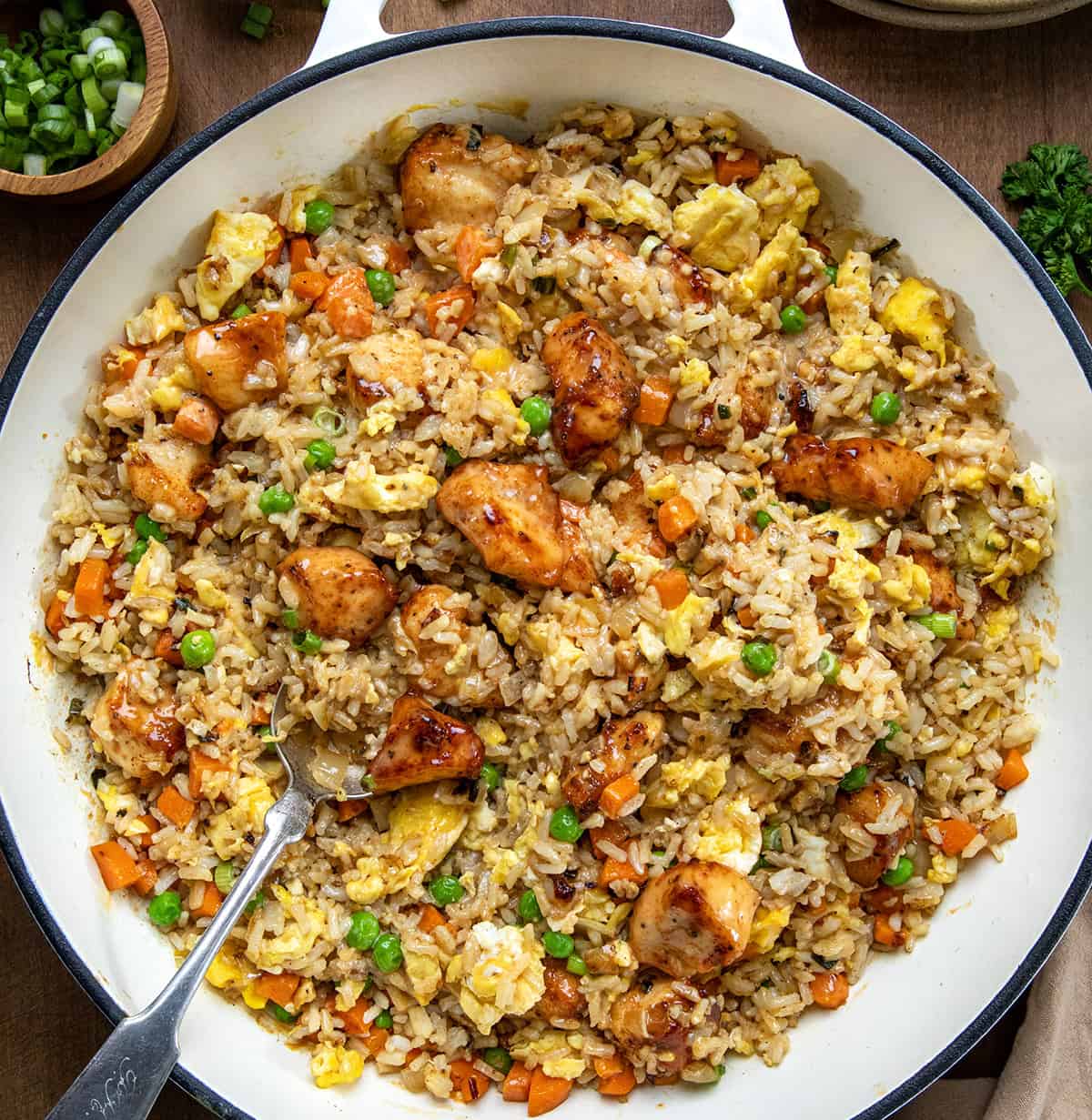 organic chicken "fried" rice